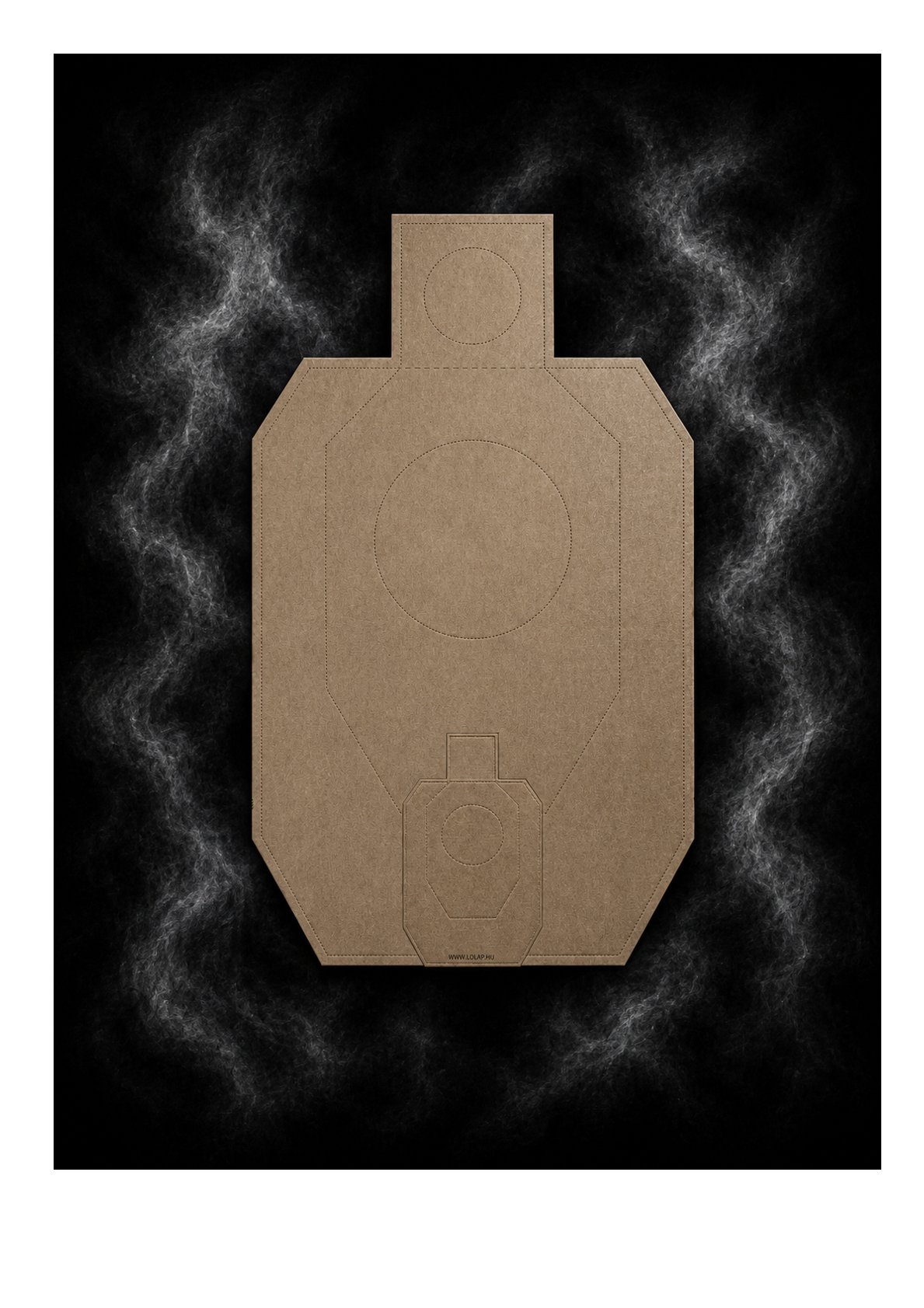 IDPA 1/3 Méretű (Mini) lőlap